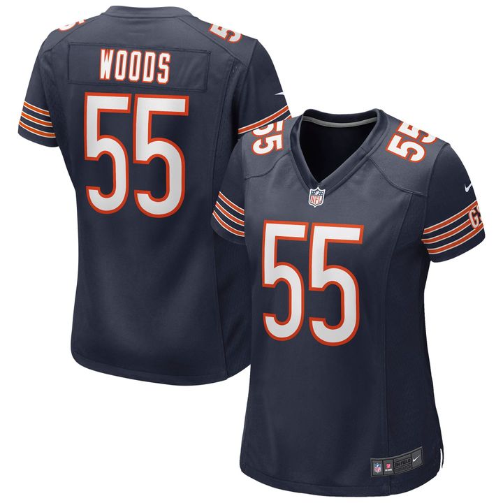 Womens Chicago Bears Josh Woods Navy Game Jersey Gift for Chicago Bears fans