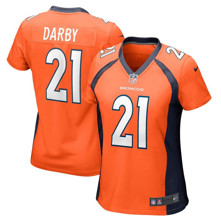 Womens Denver Broncos Ronald Darby Orange Game Jersey Gift for Denver Broncos fans