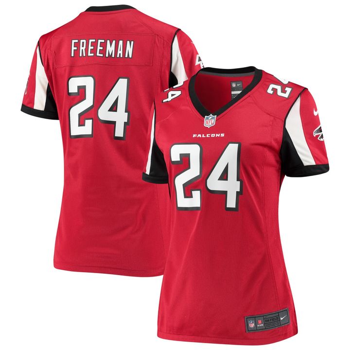 Womens Atlanta Falcons Devonta Freeman Red Game Player Jersey Gift for Atlanta Falcons fans