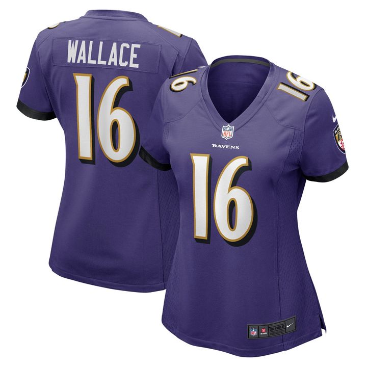 Womens Baltimore Ravens Tylan Wallace Purple Game Jersey Gift for Baltimore Ravens fans