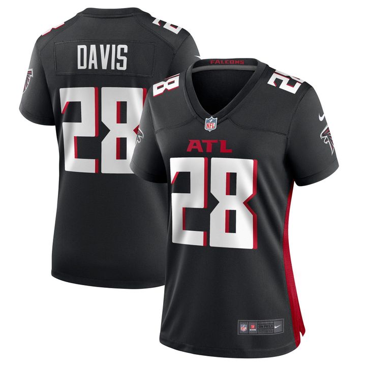Womens Atlanta Falcons Mike Davis Black Game Player Jersey Gift for Atlanta Falcons fans