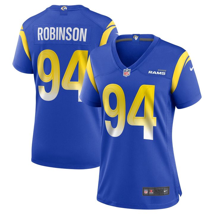 Womens Los Angeles Rams AShawn Robinson Royal Game Jersey Gift for Los Angeles Rams fans