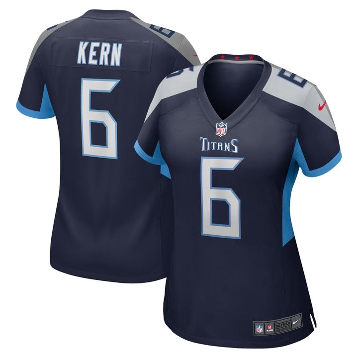 Womens Tennessee Titans Brett Kern Navy Game Jersey Gift for Tennessee Titans fans