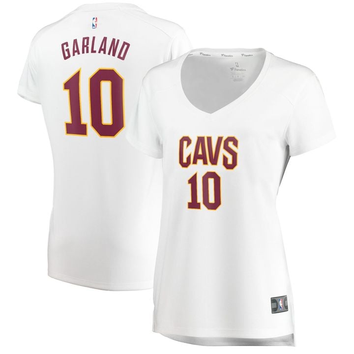 Darius Garland Cleveland Cavaliers Womens White Association Edition Jersey gift for Cleveland Cavaliers fans