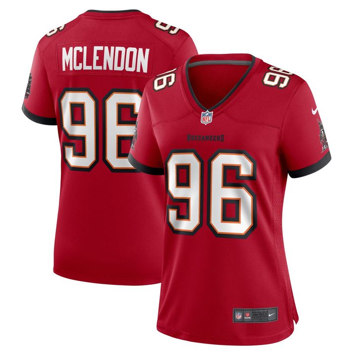 Womens Tampa Bay Buccaneers Steve McLendon Red Game Jersey Gift for Tampa Bay Buccaneers fans