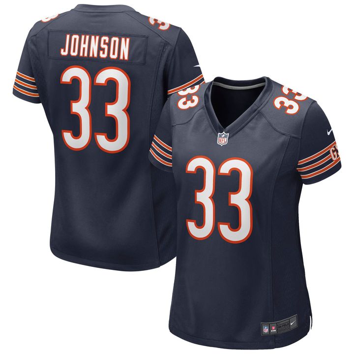 Womens Chicago Bears Jaylon Johnson Navy Game Jersey Gift for Chicago Bears fans