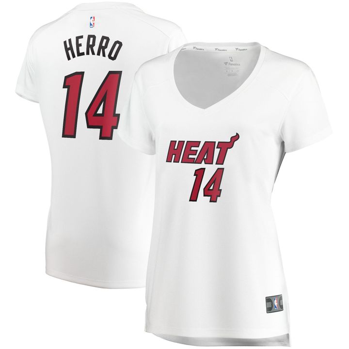 Tyler Herro Miami Heat Womens White Association Edition Jersey gift for Miami Heat fans