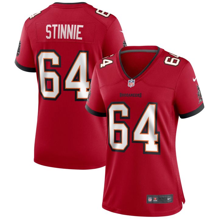 Womens Tampa Bay Buccaneers Aaron Stinnie Red Game Jersey Gift for Tampa Bay Buccaneers fans