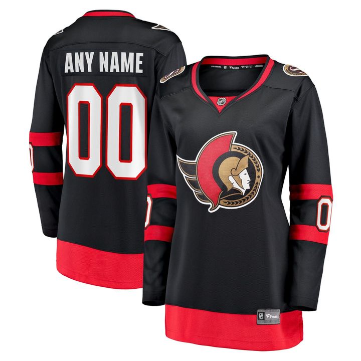 Womens Ottawa Senators Black 2020/21 Home Custom Jersey gift for Ottawa Senators fans