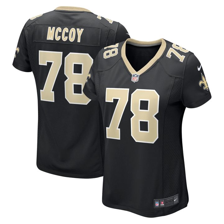 Womens New Orleans Saints Erik Mccoy Black Game Jersey Gift for New Orleans Saints fans
