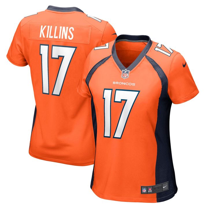 Womens Denver Broncos Adrian Killins Orange Game Jersey Gift for Denver Broncos fans