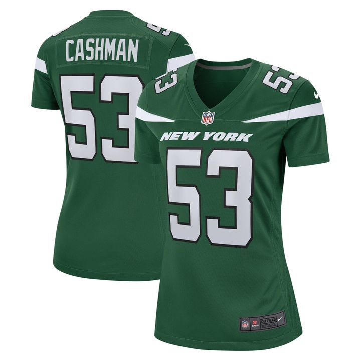 Womens New York Jets Blake Cashman Gotham Green Game Jersey Gift for New York Jets fans