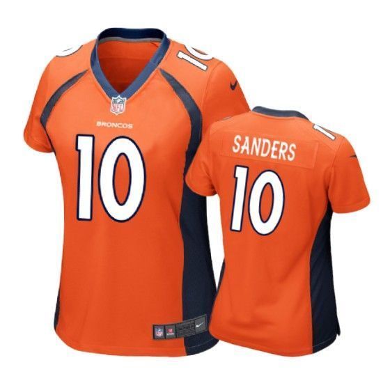 Denver Broncos Emmanuel Sanders Orange Womens Jersey