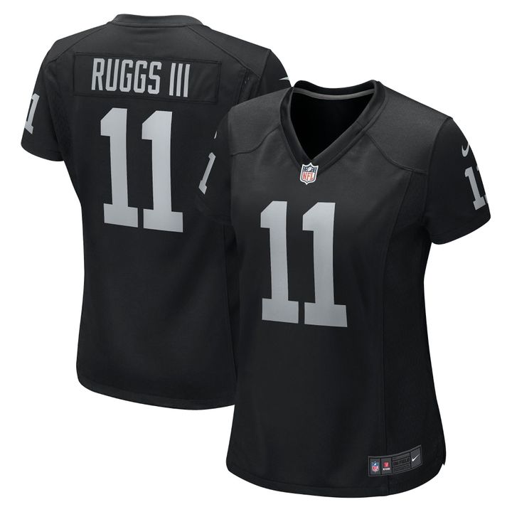 Womens Las Vegas Raiders Henry Ruggs III Black Game Player Jersey Gift for Las Vegas Raiders fans