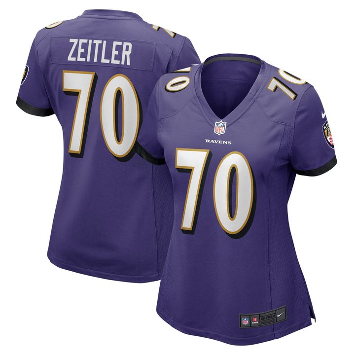 Womens Baltimore Ravens Kevin Zeitler Purple Game Jersey Gift for Baltimore Ravens fans