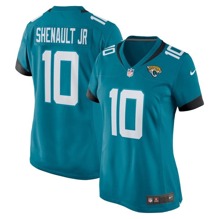 Womens Jacksonville Jaguars Laviska Shenault Jr Teal Game Player Jersey Gift for Jacksonville Jaguars fans