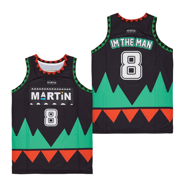Martin Im The Man 8 Martin TV Show Basketball Black Jersey Gift For Martin Lovers