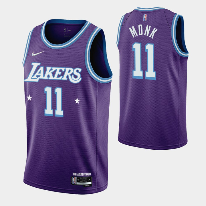 Los Angeles Lakers Malik Monk 11 Nba 2021-22 City Edition Purple Jersey Gift For Lakers Fans