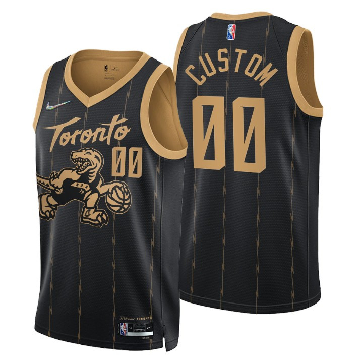 Toronto Raptors NBA Basketball Team City Edition Black Jersey Custom Gift For Raptors Fan