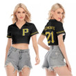Pittsburgh Pirates Roberto Clemente #21 MLB Great Player Baseball Team Logo Majestic Custom Black 2019 3D Designed Allover Gift For Pirates Fans