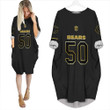 Chicago Bears Mike Singletary #50 Great Player NFL Black Golden Edition Vapor Limited Jersey Style Custom Gift For Bears Fans
