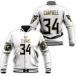 Tennessee Titans Tommie Campbell #34 NFL Great Player White 100th Season Golden Edition Jersey Style Gift For Titans Fans