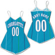 Charlotte Hornets NBA Basketball Team Logo Hardwood Classics Teal 2019 Jersey Style Custom Gift For Hornets Fans