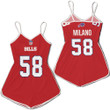 Buffalo Bills Matt Milano #58 Great Player NFL American Football Red Color Rush Jersey Style Gift For Bills Fans