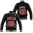 Chicago Bulls Scottie Pippen #33 NBA Great Player Throwback Black Jersey Style Gift For Bulls Fans 2