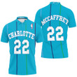 Charlotte Hornets Christian McCaffrey #22 NBA Mitchell Ness Hardwood Classics Swingman Teal 2019 Jersey Style Gift For Hornets Fans
