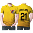 Pittsburgh Pirates Roberto Clemente #21 Great Player 2020 MLB Baseball Team Logo Yellow 3D Designed Allover Gift For Pirates Fans