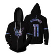 Charlotte Hornets Anderson #11 NBA Great Player Ball Iridescent Holographic Black Jersey Style Gift For Hornets Fans