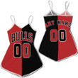 Chicago Bulls NBA Basketball Team Throwback Red Black Jersey Style Custom Gift For Bulls Fans