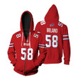 Buffalo Bills Matt Milano #58 Great Player NFL American Football Red Color Rush Jersey Style Gift For Bills Fans
