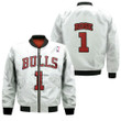 Chicago Bulls Derrick Rose #1 NBA Great Player Throwback White Jersey Style Gift For Bulls Fans