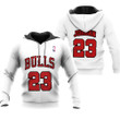 Chicago Bulls Michael Jordan #23 NBA Great Player Throwback White Jersey Style Gift For Bulls Fans