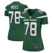 Womens New York Jets Morgan Moses Gotham Green Game Jersey Gift for New York Jets fans
