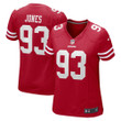 Womens San Francisco 49ers DJ Jones Scarlet Game Jersey Gift for San Francisco 49Ers fans