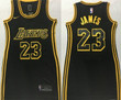 Los Angeles Lakers LeBron James #23 NBA 2020 New Arrival black womens jersey