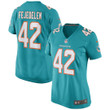 Womens Miami Dolphins Clayton Fejedelem Aqua Game Jersey Gift for Miami Dolphins fans