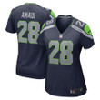 Womens Seattle Seahawks Ugo Amadi College Navy Game Jersey Gift for Seattle Seahawks fans