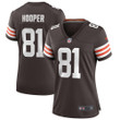 Womens Cleveland Browns Austin Hooper Brown Game Jersey Gift for Cleveland Browns fans