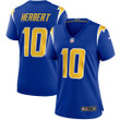 Womens Los Angeles Chargers Justin Herbert Royal Game Jersey Gift for Los Angeles Chargers fans