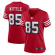 Womens San Francisco 49ers George Kittle Scarlet Alternate Player Game Jersey Gift for San Francisco 49Ers fans