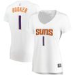 Devin Booker Phoenix Suns Womens Player Association Edition White Jersey gift for Phoenix Suns fans