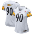 Womens Pittsburgh Steelers TJ Watt White Game Jersey Gift for Pittsburgh Steelers fans