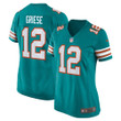Womens Miami Dolphins Bob Griese Aqua Retired Player Jersey Gift for Miami Dolphins fans