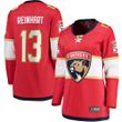 Womens Florida Panthers Sam Reinhart Red Player Jersey gift for Carolina Panthers fans