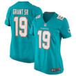Womens Miami Dolphins Jakeem Grant Sr Aqua Team Game Jersey Gift for Miami Dolphins fans