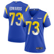 Womens Los Angeles Rams David Edwards Royal Game Jersey Gift for Los Angeles Rams fans